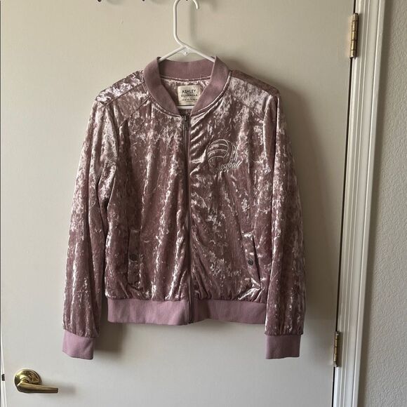 Ashley By 26 International Mauve Bomber Jacket Size M GUC - Picture 1 of 6